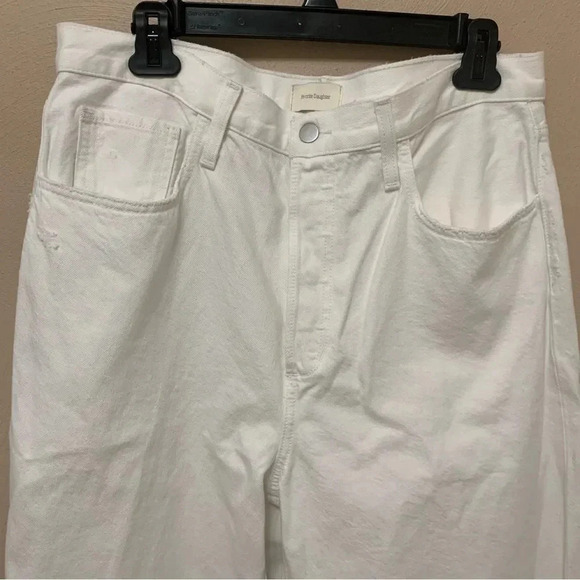 Favorite Daughter High Waist Boyfriend Jeans White Distressed Size 31 NWT New - Picture 7 of 14